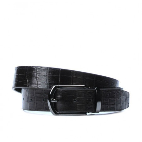 Herren Gürtel 12b Croco Braun 01
