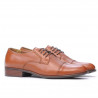 Elegante Herrenhalbschuhe 838 Cognac Braun