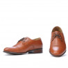 Elegante Herrenhalbschuhe 838 Cognac Braun