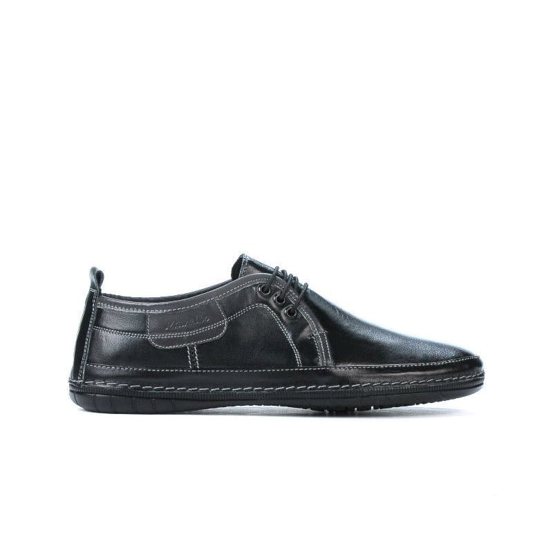 Herrenmokassins 865s schwarz+grau