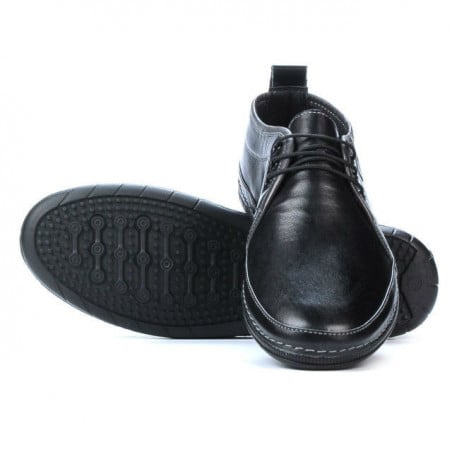 Herrenmokassins 865s schwarz+grau