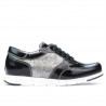 Damensneaker 682 schwarze Lackkombination