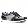 Damensneaker 682 schwarze Lackkombination