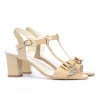 Damensandalen 1257 Lack Beige