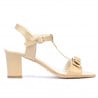 Damensandalen 1257 Lack Beige