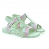 Kleinkinder-Sandalen 18c Lack beige+rosa