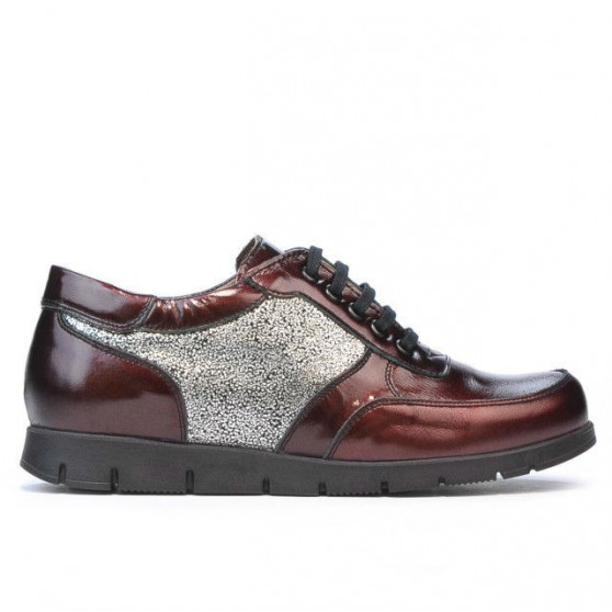 Damen Sportschuhe 682 Lack Bordeaux kombiniert Damen Sportschuhe 682 Lack Bordeaux kombiniert