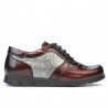 Damen Sportschuhe 682 Lack Bordeaux kombiniert
