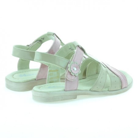 Kleinkinder-Sandalen 18c Lack beige+rosa