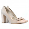Elegante Damenschuhe 1262 Elfenbein Antilope kombiniert