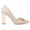 Elegante Damenschuhe 1262 Elfenbein Antilope kombiniert