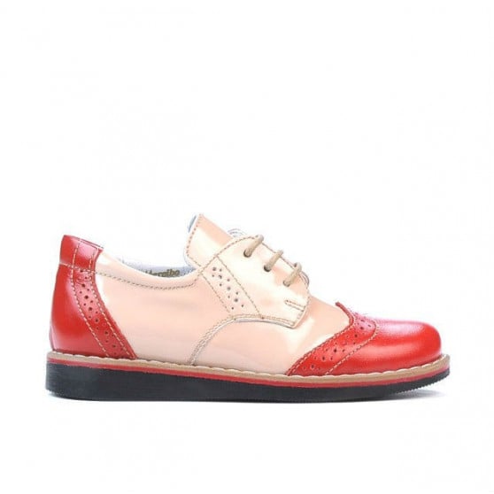 Kleinkindschuhe 60c Lack rot+beige Kleinkindschuhe 60c Lack rot+beige