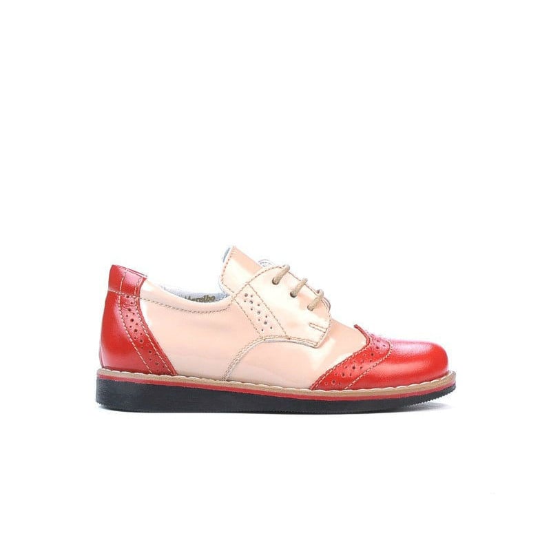Kleinkindschuhe 60c Lack rot+beige