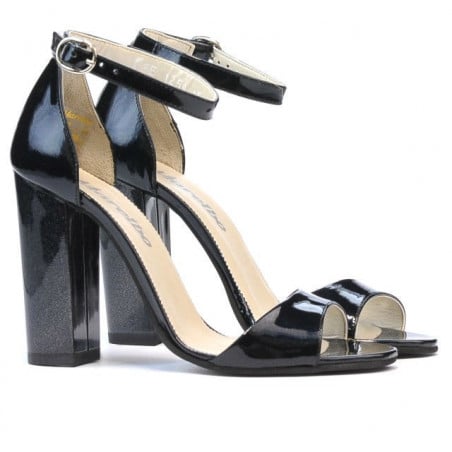 Damen Sandalen 1259 Lack Indigo Perlmutt