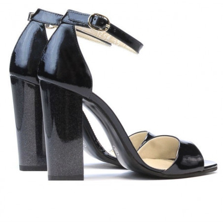 Damen Sandalen 1259 Lack Indigo Perlmutt