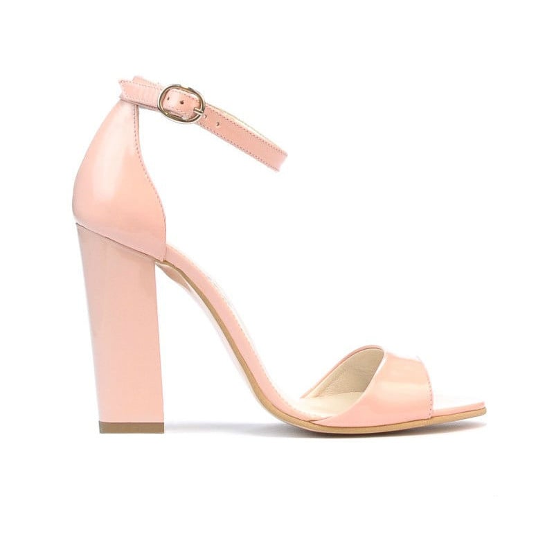 Damen Sandalen 1259 Lack Hellrosa