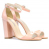 Damen Sandalen 1259 Lack Hellrosa