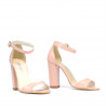 Damen Sandalen 1259 Lack Hellrosa