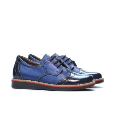Kleinkinderschuhe 60c Lack Indigo kombiniert01