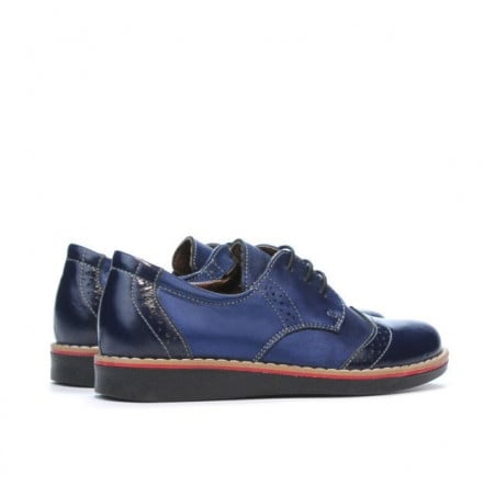 Kleinkinderschuhe 60c Lack Indigo kombiniert01