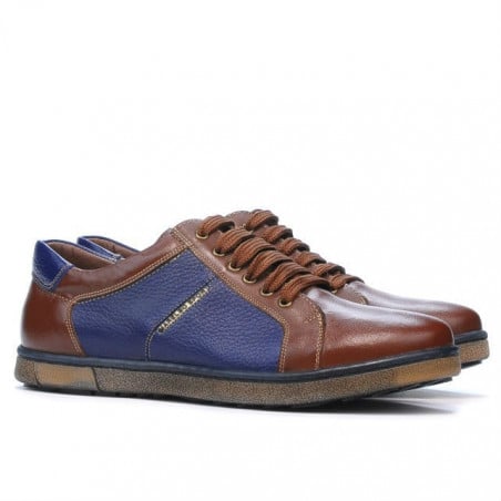 Herren-Sneaker 849 Braun+Indigo