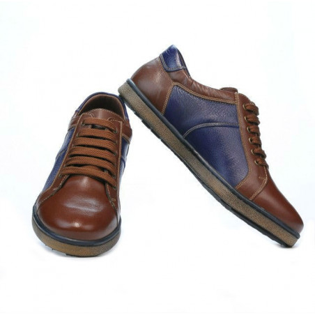 Herren-Sneaker 849 Braun+Indigo