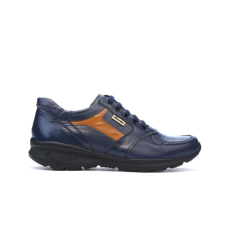 Herrensneaker 827 indigo+braun