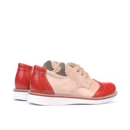Kleinkinderschuhe 60c Rotlack+Beige01