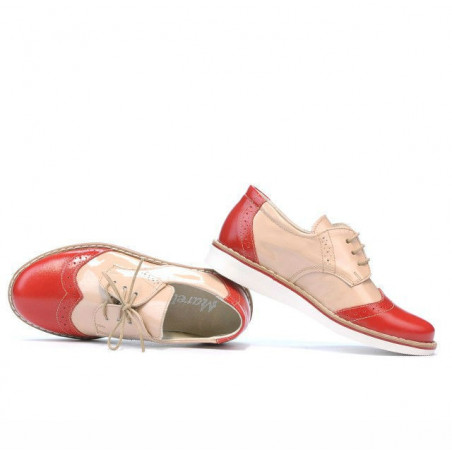 Kleinkinderschuhe 60c Rotlack+Beige01