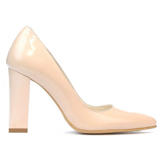 Elegante Damenschuhe 1261 Lack Elfenbein Elegante Damenschuhe 1261 Lack Elfenbein