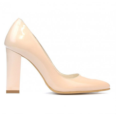 Elegante Damenschuhe 1261 Lack Elfenbein