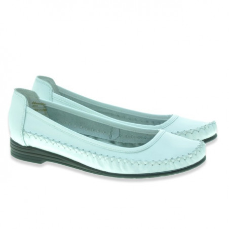 Damen-Ballerinas 190 weiß