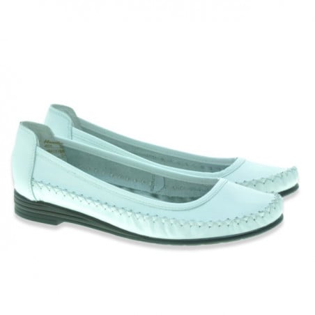 Damen-Ballerinas 190 weiß