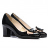 Damen elegante Schuhe 1265 Lack schwarz
