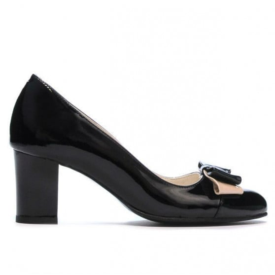 Damen elegante Schuhe 1265 Lack schwarz Damen elegante Schuhe 1265 Lack schwarz