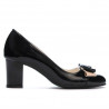 Damen elegante Schuhe 1265 Lack schwarz