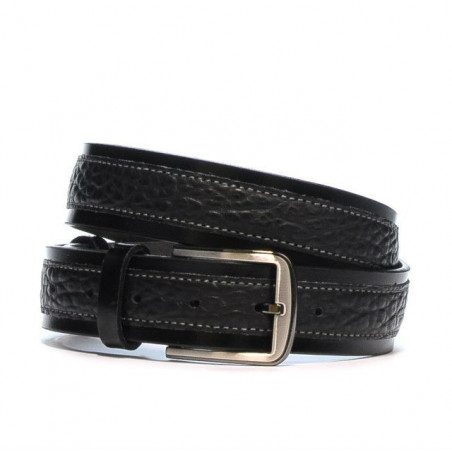 Herrengürtel 16b Schwarz + Biz Schwarz