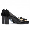 Damen elegante Schuhe 1265 Lack schwarz
