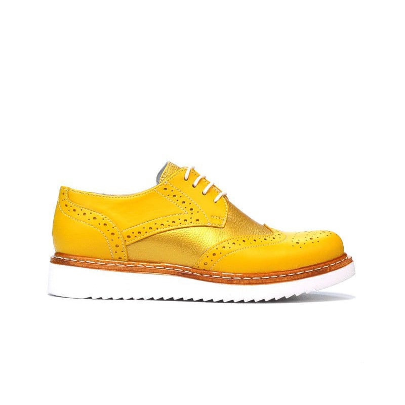 Damen Freizeitschuhe 663-1 kombiniert gelb