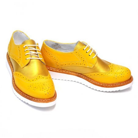 Damen Freizeitschuhe 663-1 kombiniert gelb
