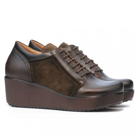 Damen Freizeitschuhe 668 Kaffee kombiniert