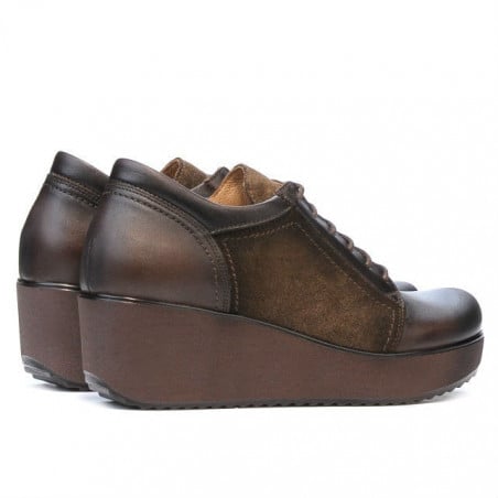 Damen Freizeitschuhe 668 Kaffee kombiniert