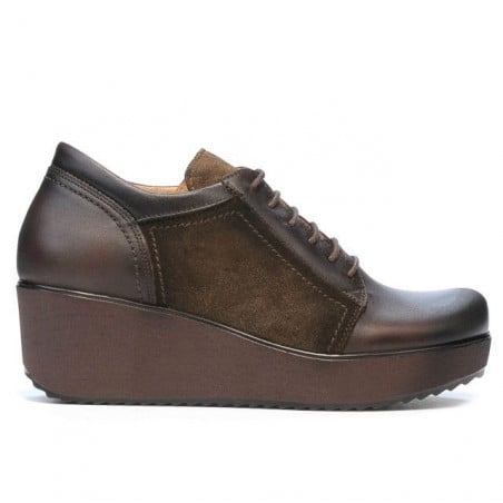 Damen Freizeitschuhe 668 Kaffee kombiniert