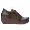 Damen Freizeitschuhe 668 Kaffee kombiniert