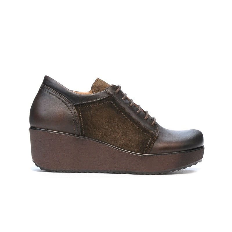 Damen Freizeitschuhe 668 Kaffee kombiniert