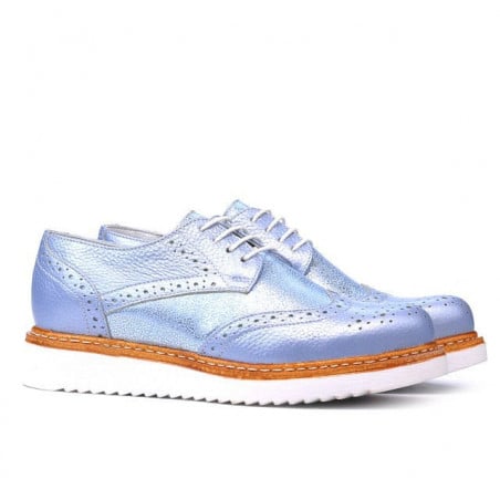 Damen Freizeitschuhe 663-1 Perlblau kombiniert