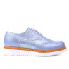 Damen Freizeitschuhe 663-1 Perlblau kombiniert