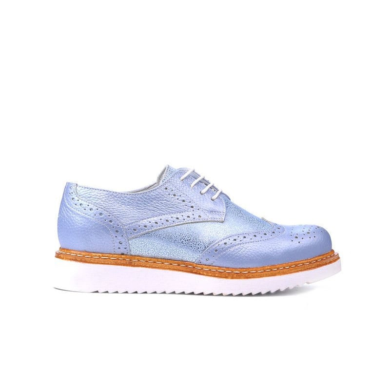 Damen Freizeitschuhe 663-1 Perlblau kombiniert