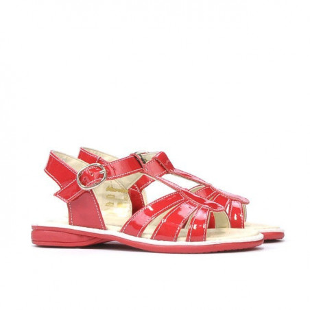Kleinkind Sandalen 53-1c roter Lack