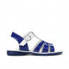 Kleinkinder Sandalen 53c lack blau+weiß